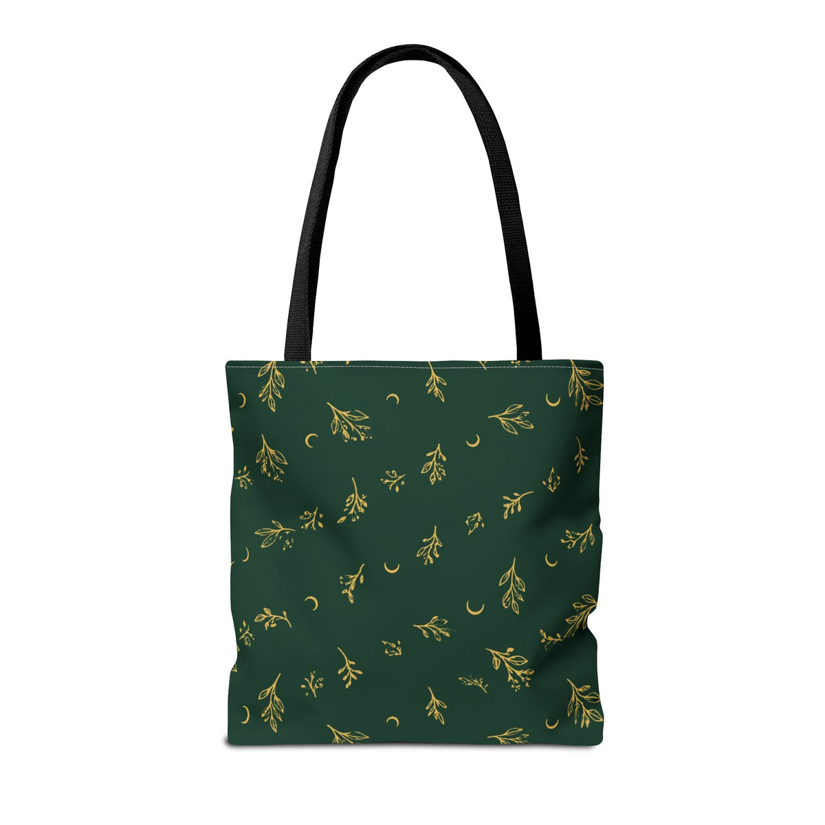 Botanical Gold tote bag, 16" × 16": back (also printed)