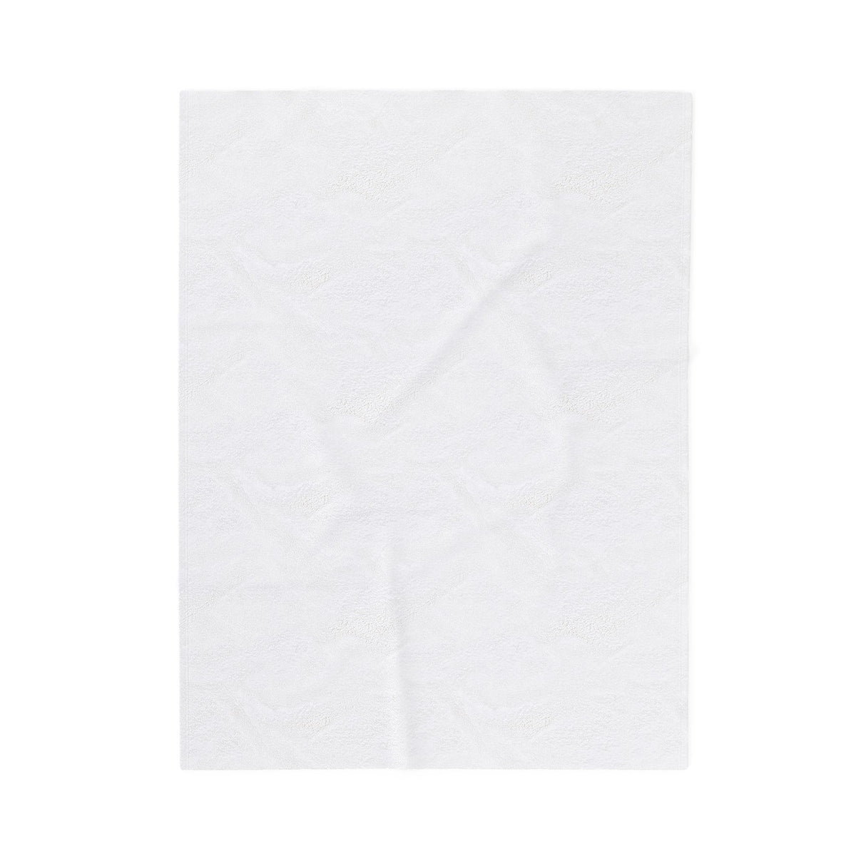 Back of blanket (plain white, unprinted side)